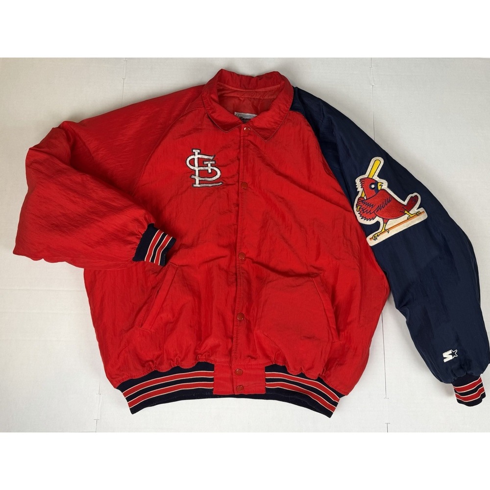 Vtg 90s St Louis Cardinals Starter Jacket XL Diamond Collection